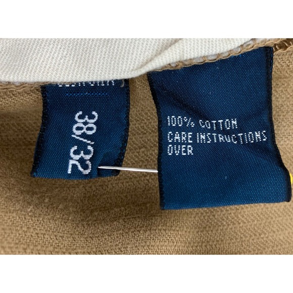 Vintage Polo Ralph Lauren Pants Mens 38x32 Brown Wide Wale Corduroy Preppy Chino - Picture 4 of 8